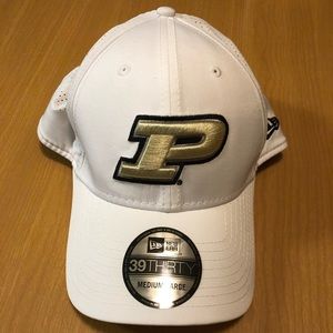 White Purdue hat